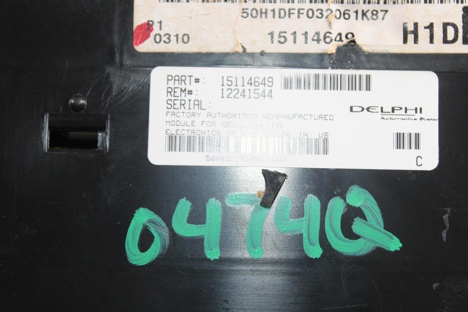 0305 Silverado 124k Miles Instrument Gauge Cluster Speedometer