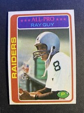 1978 Topps Football Ray Guy Oakland Raiders Card #260 Hall of Famer (a)