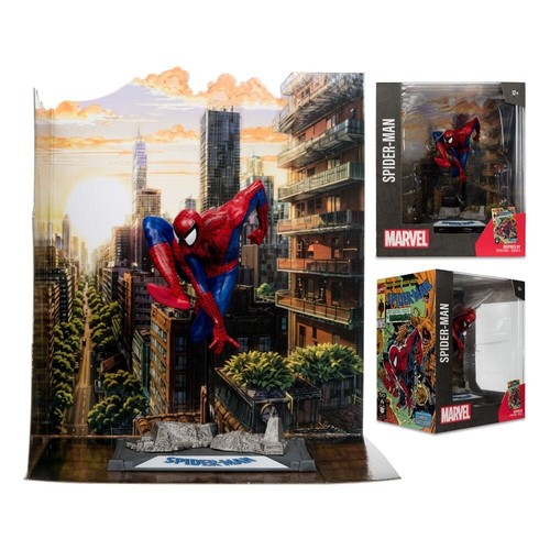 Marvel PVC Statue 1/10 Spider-Man 9 cm McFarlane Toys - Foto 5 di 8