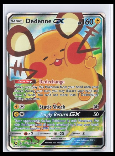 Dedenne GX 195a/214 Unbroken Bonds Alternate Art Promo Pokemon NM/M