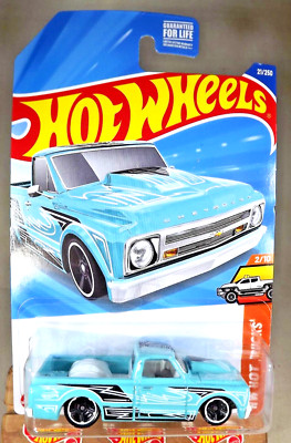 2025 Hot Wheels #21 HW Hot Trucks 2/10 '67 CHEVY C10 Aqua w/Black MC5 Spokes