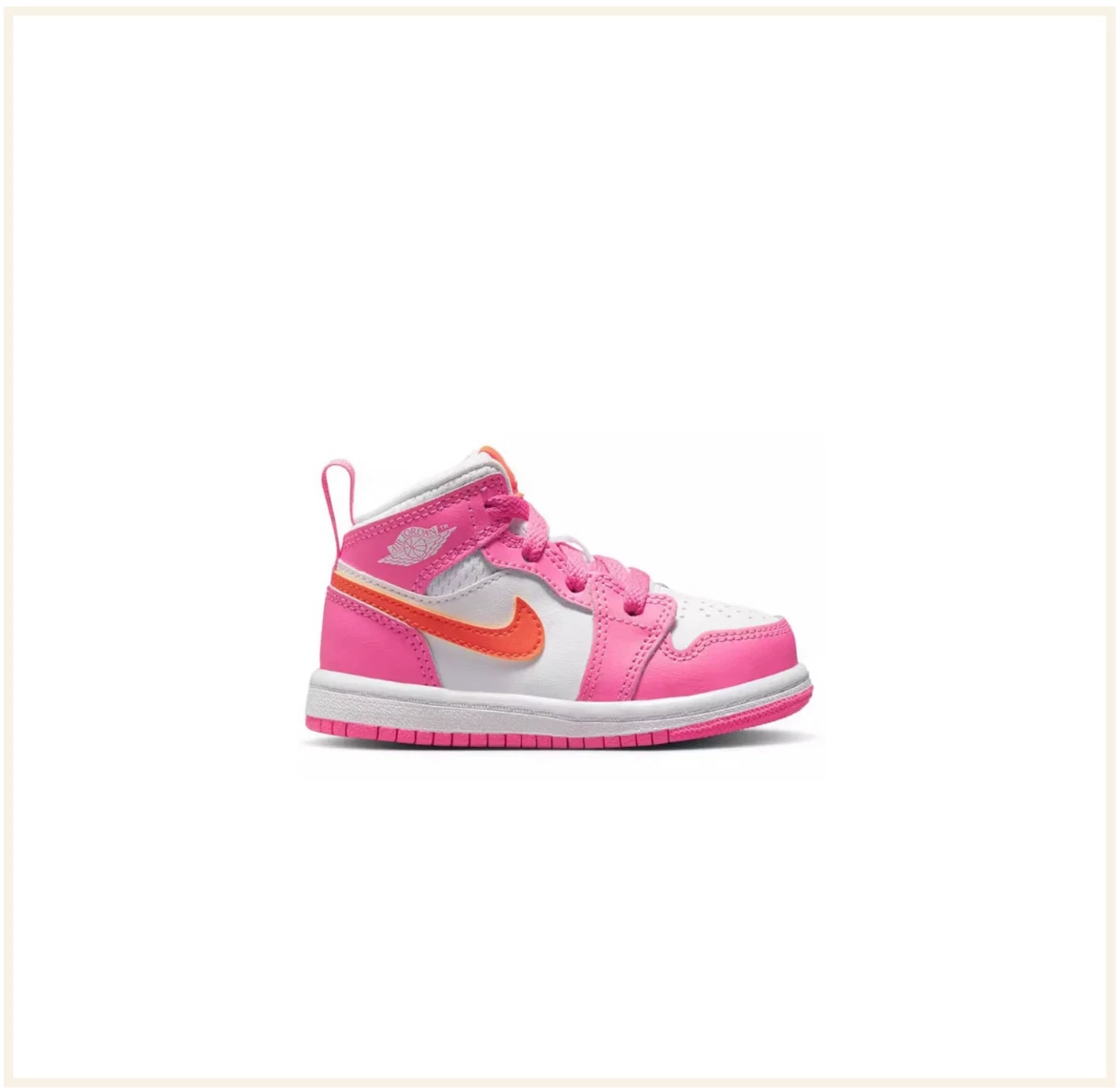 Air Jordan 1 Mid Pinksicle Safety Orange (TD)