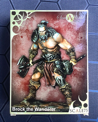 Brock The Wanderer Scale75 Weißmetall 75mm Neu in Box Bildhauer Joaquim Palacios