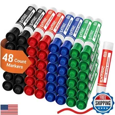 EXTRIC Dry Erase Markers Bulk Set of 48, Whiteboard Markers Bulk 4 Colors Chi