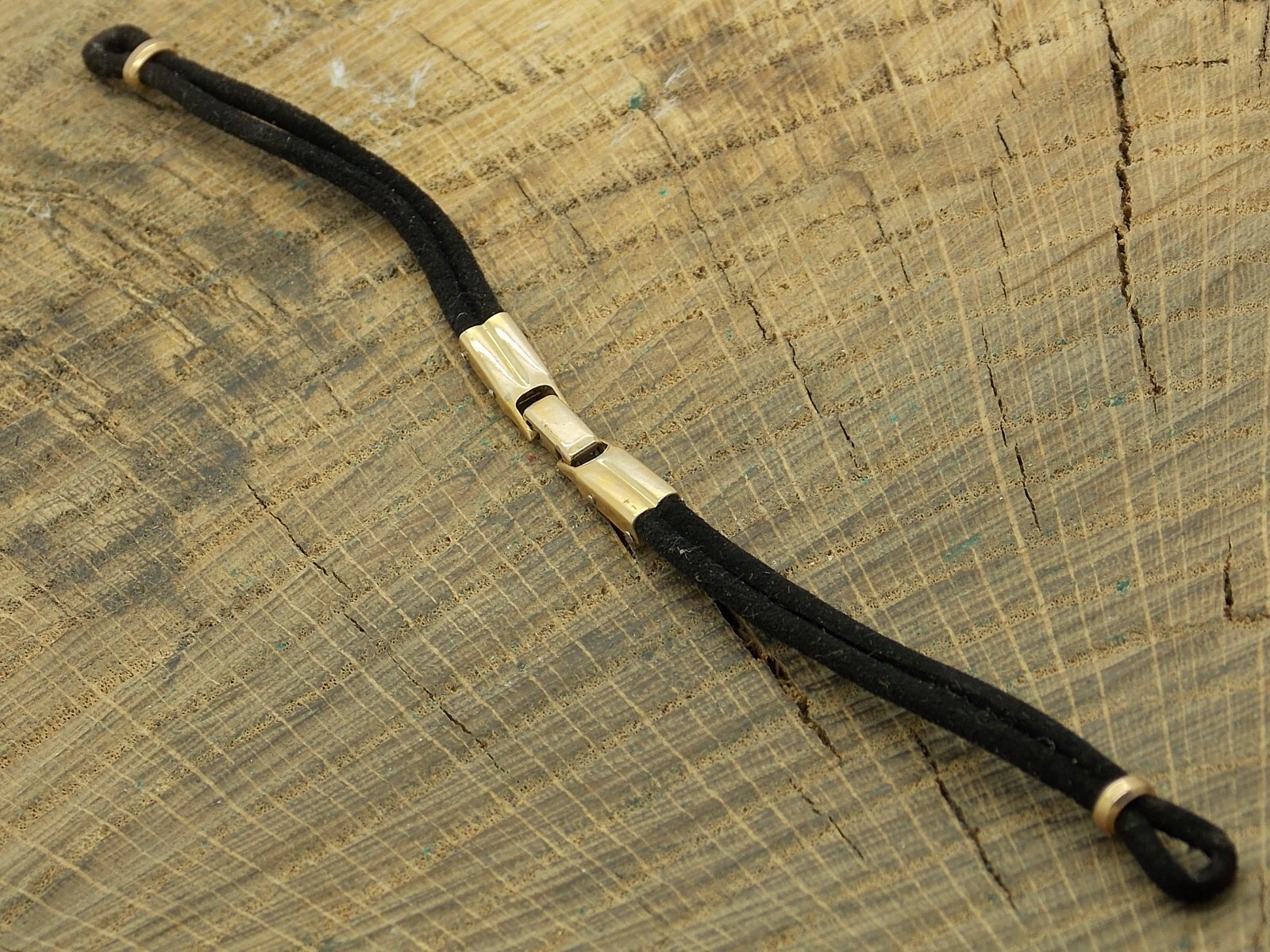 Watch Band Kestenmade Vintage NOS Unused Gold Filled & Suede Loop End Butterfly