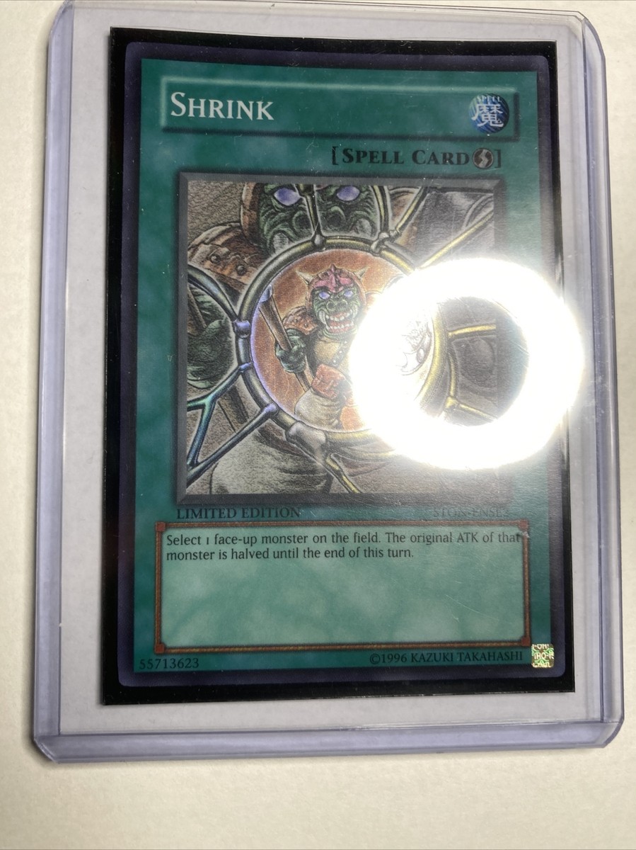 Yu-Gi-Oh! Shrink Spell Card STON-ENSE2 Limited Edition Super Rare  NEW  NP | eBay