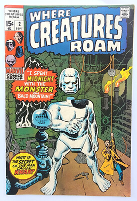 Where Creatures Roam #2 Marvel 1970 Steve Ditko
