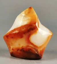 RARE Natural flame Red Carnelian agate Crystal Freeform from Madagascar