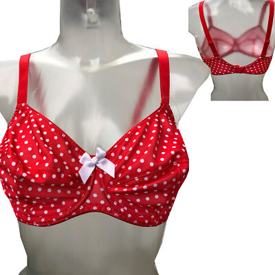Ulla Lingerie Bra Underwired Minimizer Red Size 70E NEW