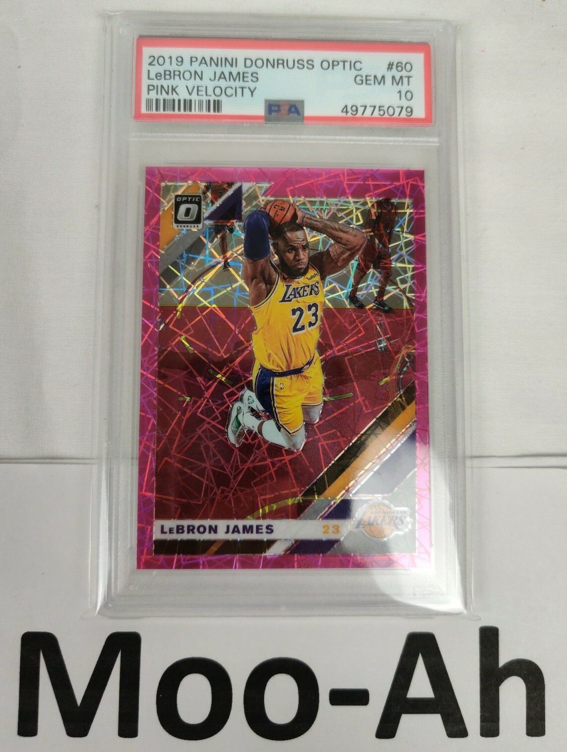 2019 Donruss Optic Pink Velocity LeBron James /79 #60 PSA 10 GEM MINT