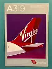 DEC 2017 VIRGIN AMERICA AIRLINES SAFETY CARD--AIRBUS 319
