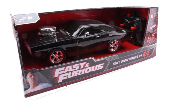 Jada 1/16 Radiocomandato Toys Dom's Dodge Charger 1970 Fast Furious Modellino-image