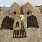 VINTAGE MARX JIM JUNGLE DAKTARI PLAYSET Huts Read