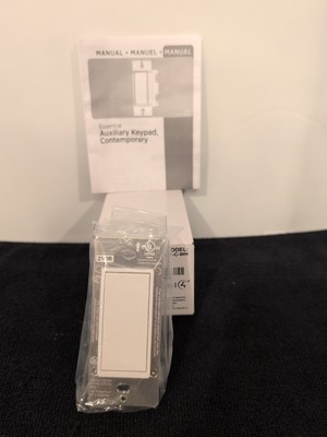 Control4 C4-V-AUX-WH Essential Auxiliary Keypad contemporary