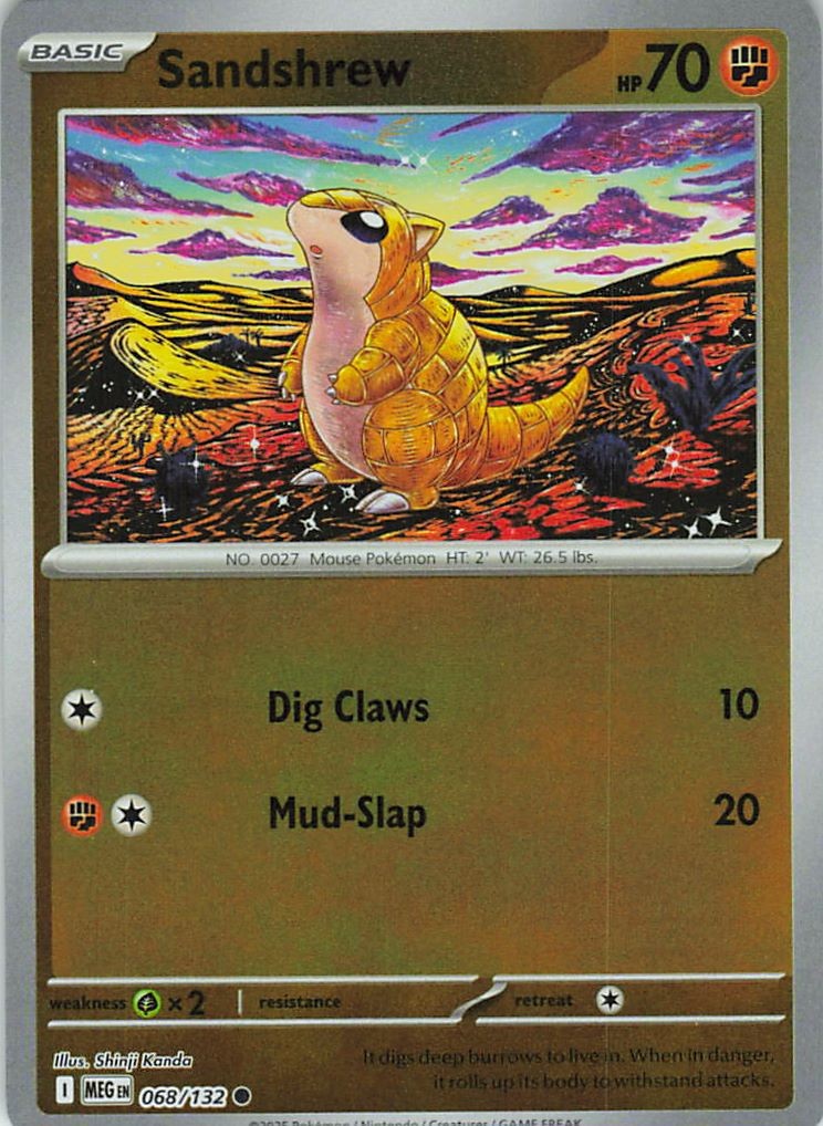 Sandshrew Common ME01: Mega Evolution 068/132 NM