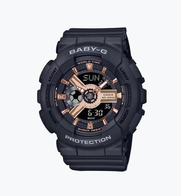 CASIO Baby-G BA-110XRG-1AJF Analog & Digital Quartz Shock-Resistant Black Rose G