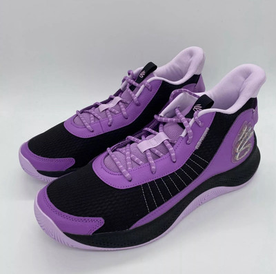 Under Armour Men's Curry 3Z7 Basketball Shoes 3026622-500 Purple Black Size 10.5