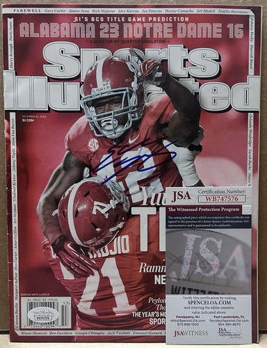 Eddie Lacy Signed Alabama Crimson Tide Sports Illustrated Magazine JSA COA