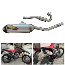 TI-6 EXHAUST FULL SYSTEM STAINLESS PIPE TI6 SILVER FOR HONDA CRF150 CRF150L R