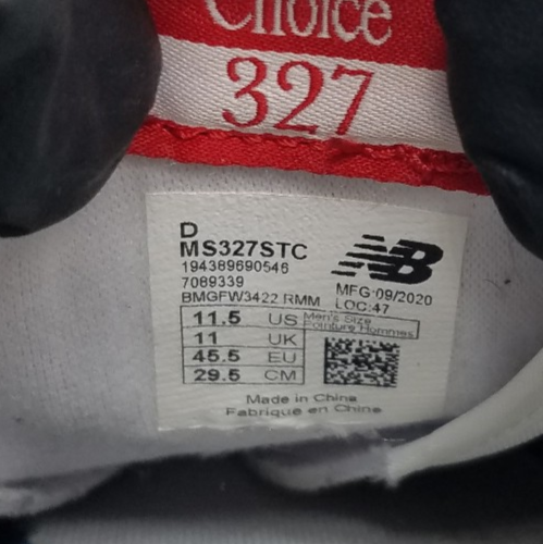 New Balance 327 Men's Size 11.5 D (Medium) Sneakers Black Gray - Bild 12 von 12