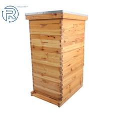 Beeswax Coated 4 Layer 10 Frame Bee Hive Includes Beehive Frames and Foundations