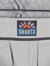 Faherty All Day Shorts Mens 32 Gray Chino Stretch Performance Casual Pockets
