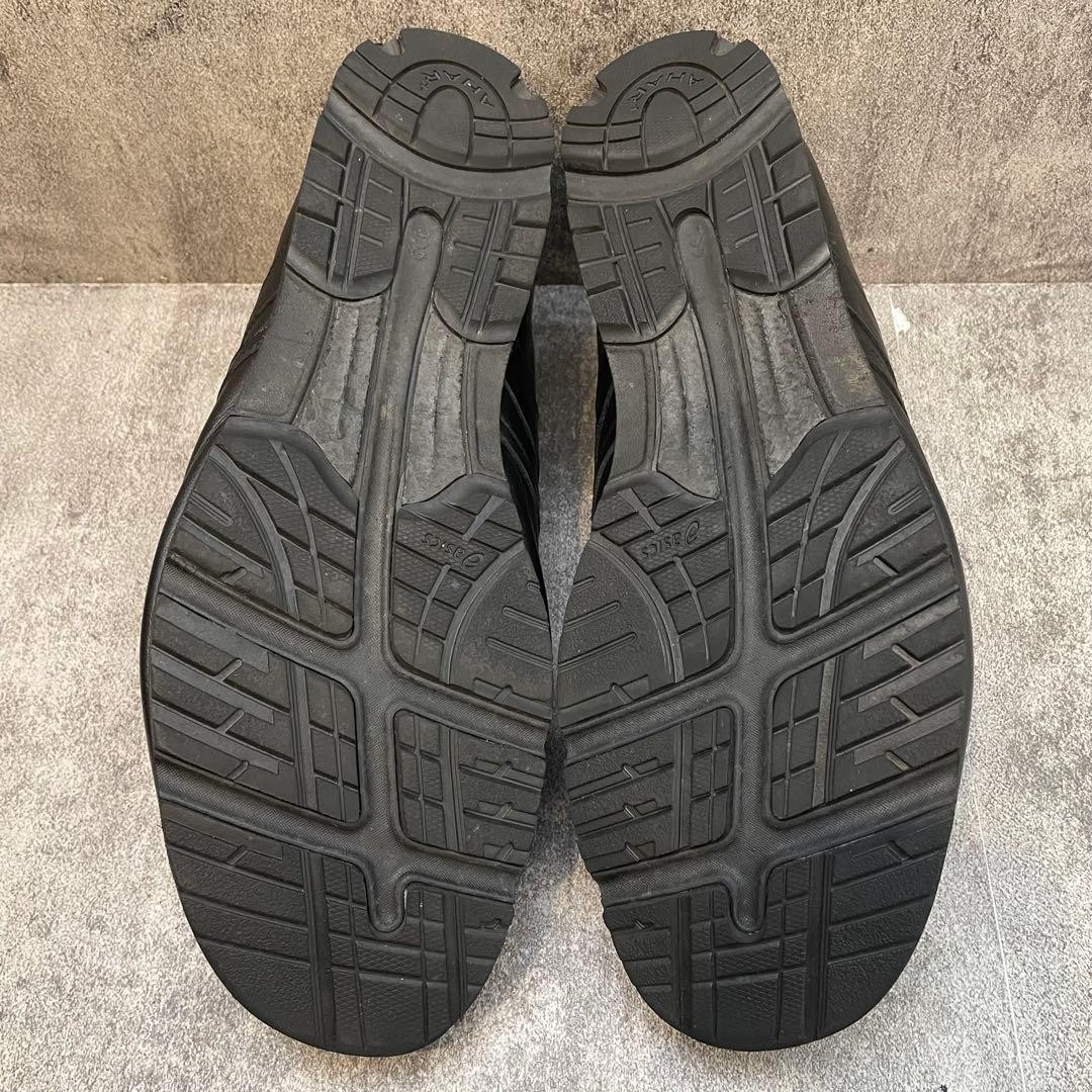 Asics Walking Shoes Leather Side Zip 27cm Black Men's Sneakers New thumbnail 9