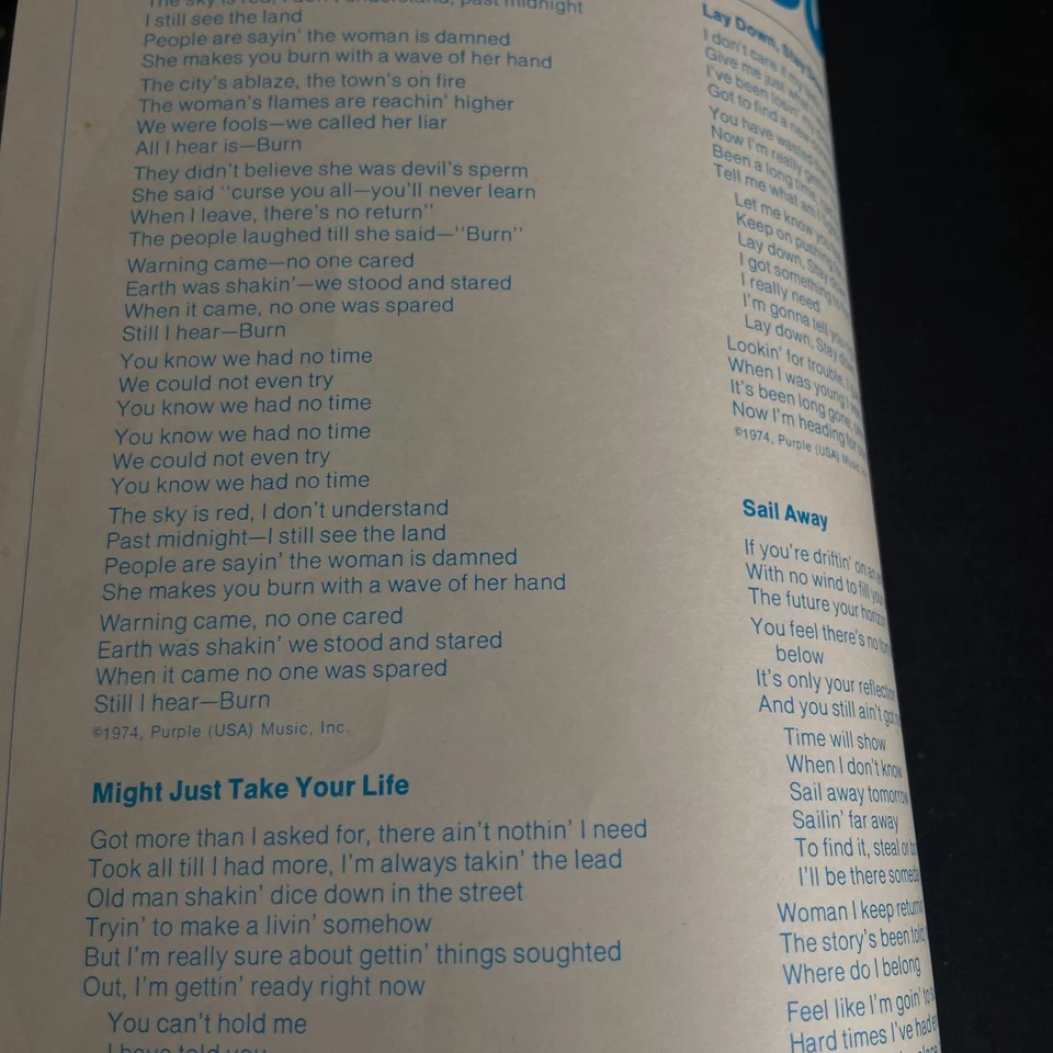 Deep Purple - Burn LP 1976 Japanese Pressing w/OBI P-10104W NM - Image 3 of 4