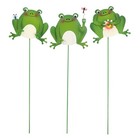 3 Pcs Frog Figurines Garden Villa Outdoor Decoration Decorations for