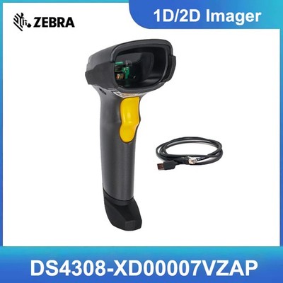 Zebra Symbol DS4308-XD00007VZAP Handheld 1D 2D Barcode Scanner Reader USB Wired