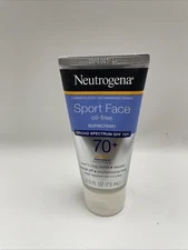 Sport Face Sunscreen SPF 70+, Oil-Free, 2.5 fl oz, Sweat & Water-Resistant 12/27