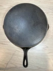 Antique Restored Unmarked #10 Cast Iron Skillet Heat Ring ERIE Ghost Mark Wapak?
