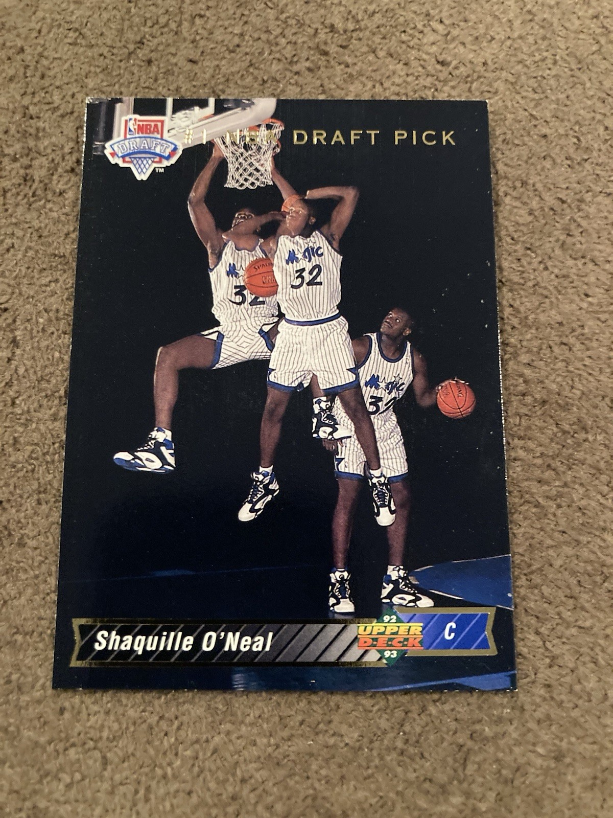 Shaquille O'Neal 1992-93 Upper Deck Rookie #1 NBA Draft Pick