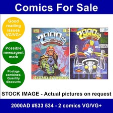 2000AD #533 534 - 2 comics VG/VG+