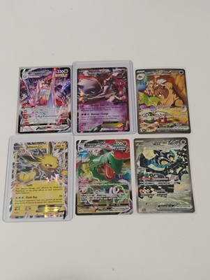 #ad Pokemon SIR Rayquaza Full Art Jolteon Ex Generations Full Art Holo Cards $79.95