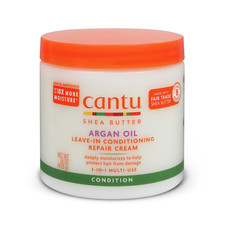 16 Ounce Pack of 1 , Cantu Argan Oil Leave in Conditioning Repair Cream, 16