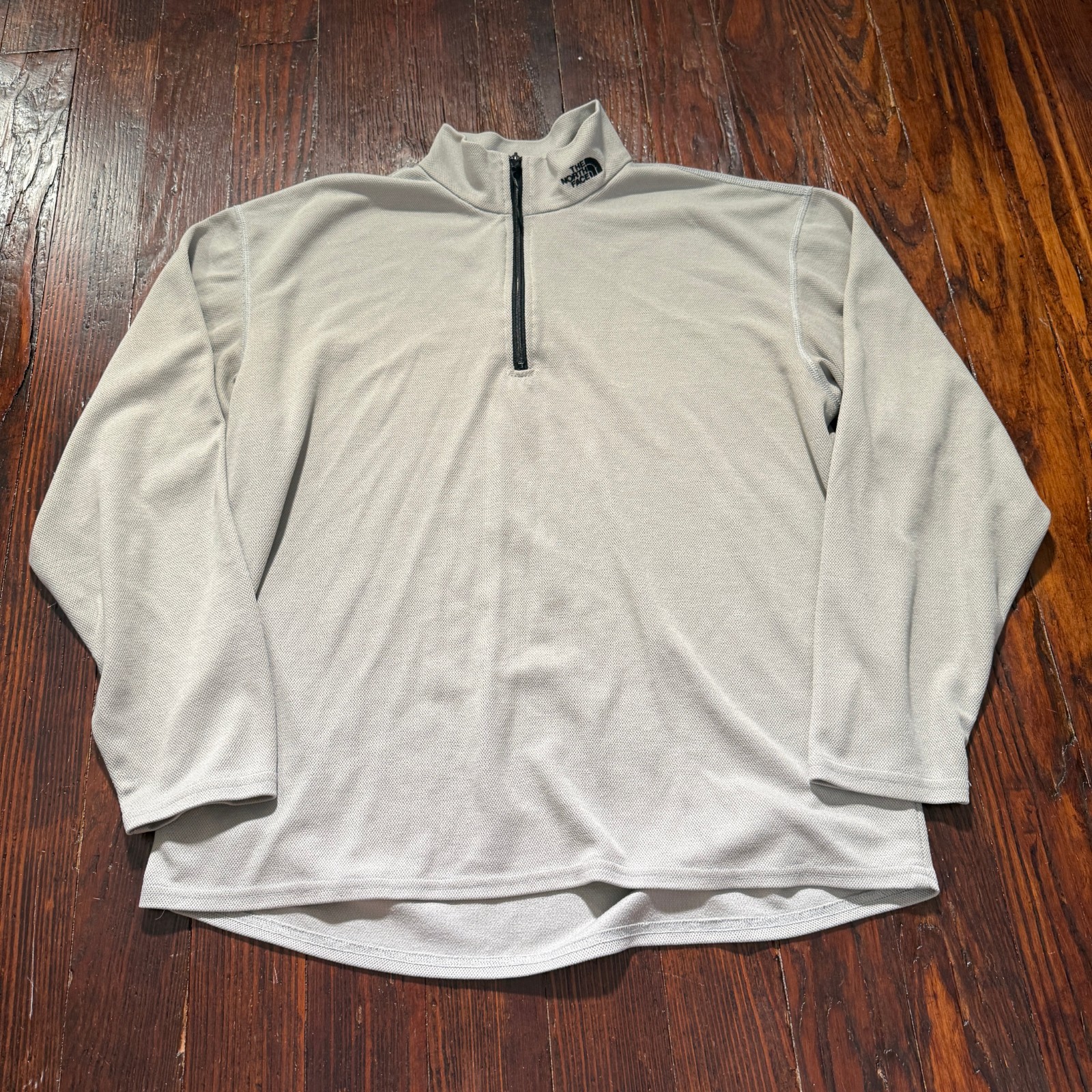 The North Face, Vintage North Face Sweater Mens XL Gray Pullover 1/4 Zip Gorpcore MADE IN USA