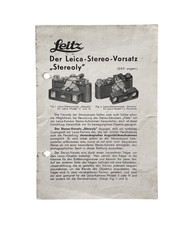 Vintage Leica Leitz: Der Leica-Stereo-Vorsatz "Stereoly"