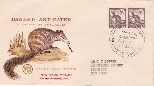 AFD6673) Australia FDC 1960 Wesley, Banded Anr-Eater, Addressed