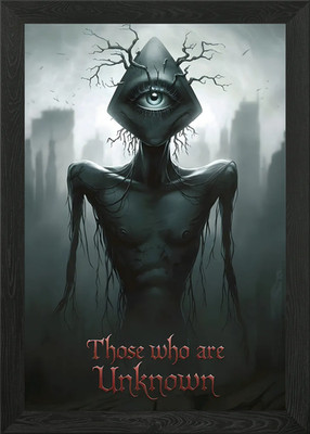 Humanoides Monster gerahmtes Wandbild Poster Leinwanddruck Bild
