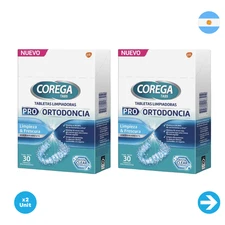 Corega - Tabletas Limpiadoras Pro Ortodoncia 30 Unid X2 Unid