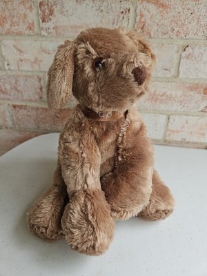 Brookstone N.A.P. NAP Light Brown 10  Inch Puppy Dog Stuffed Animal Plush