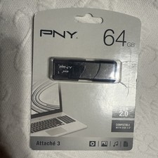 PNY 64GB USB Flash Drive USB 2.0 Brand New