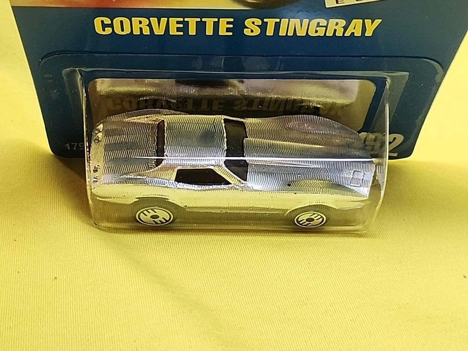 Tarjeta azul Hot Wheels Corvette Stingray 1991 Gleam Team plateada 192 nueva en paquete 🔥 (A3) Foto 4 de 4