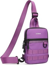 Small Crossbody Sling Bag, Mini Tactical Chest Bag Waterproof EDC Shoulder Bag f