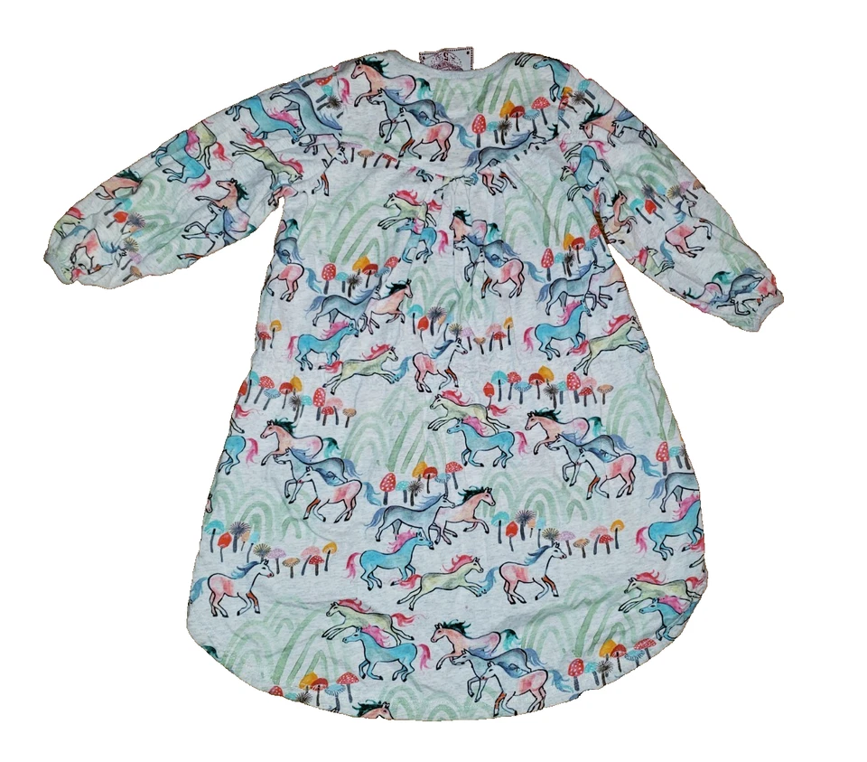 Бумажные крылья девочек лошадь печать высоты низкого платье/туника размер 5 - Изображение 2 из 2