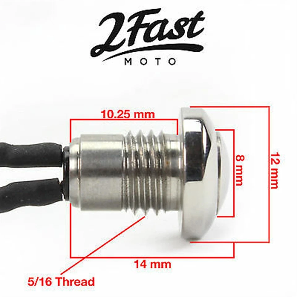Interruptor de arranque/muerta micro pulsador cromado 2106-0011 / 370314 / 493224  Foto 4 de 4