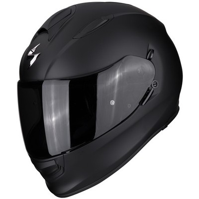 Scorpion Exo-491 Solid Matt-Schwarz Integralhelm Motorradhelm Sonnenvisier