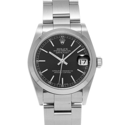 ROLEX Datejust 78240 black WATCH 689637