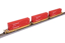 Kato 106-6188 N Scale Gunderson MAXI-IV TTX "Original Logo" Well Car Set #732335